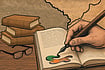 A Good Read On A Long Flight Illustration: Saahil