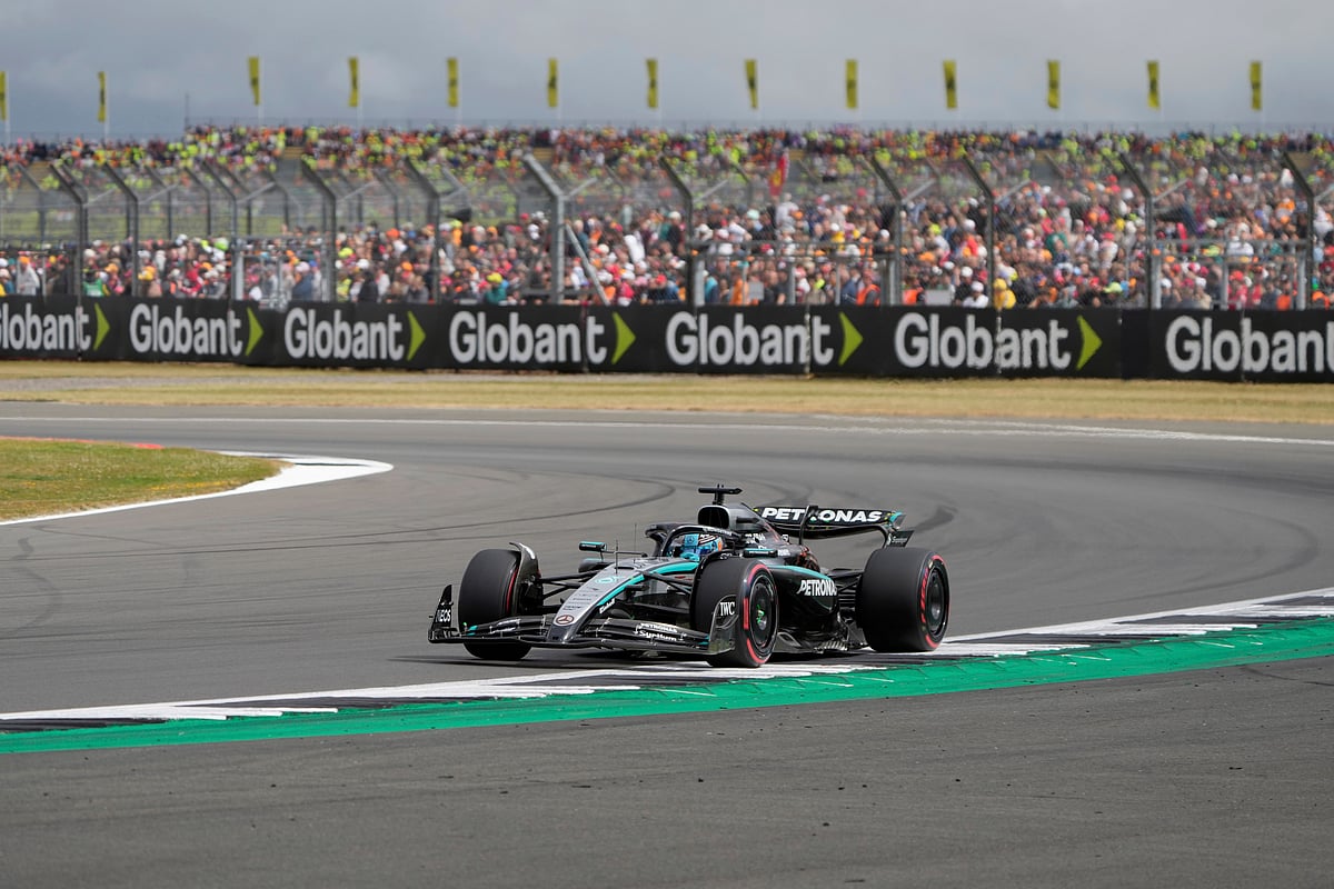 British Formula One Grand Prix Qualifying Race in Silverstone_