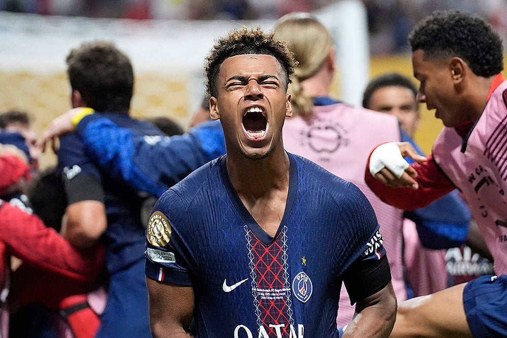 FIFA CWC 2025 Quarter-Final soccer match Paris Saint-Germain vs Bayern Munich_Desire Doue