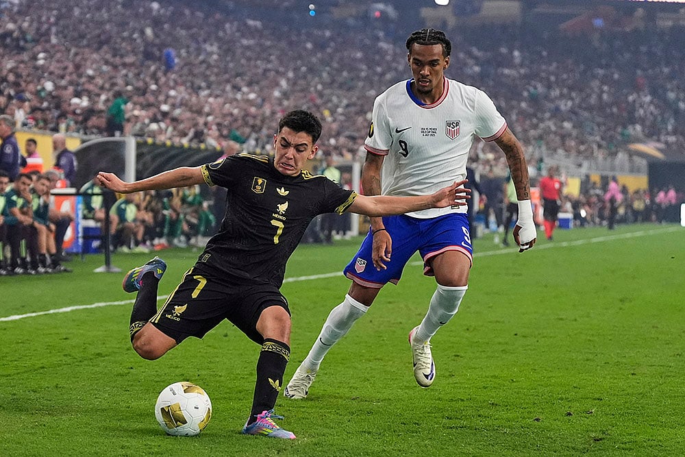 CONCACAF Gold Cup Final 2025 United States vs Mexico Soccer match  in Houston: Gilberto Mora