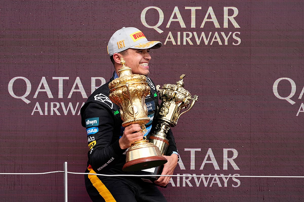 British Formula One Grand Prix race 2025 in Silverstone circuit_Lando Norris of Britain