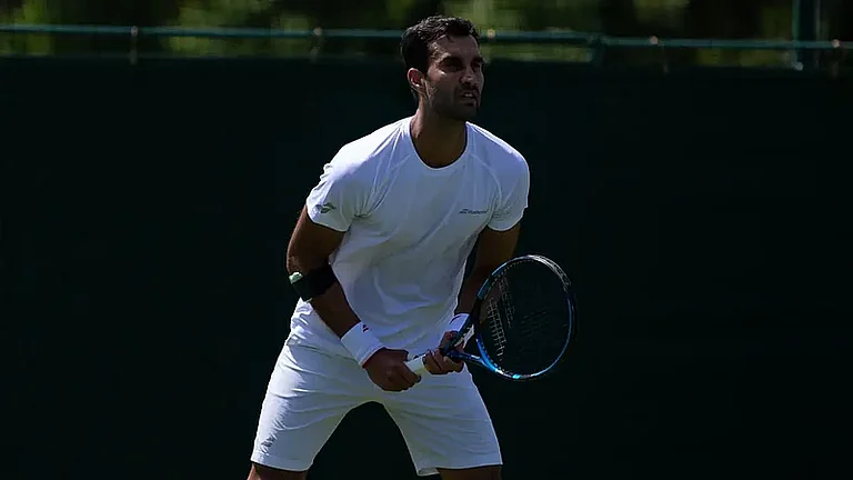 Yuki Bhambri and Robert Galloway beat Portugal's Nuno Borges and Marcos Giron 6-3, 7-6 (8-6) in the Wimbledon men's doubles round of 32. - File