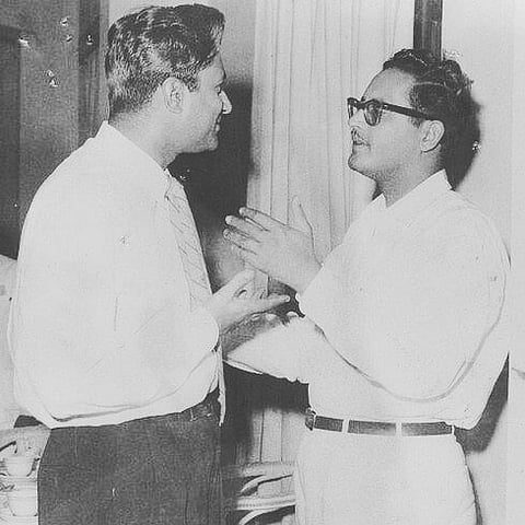 Dev Anand and Guru Dutt
