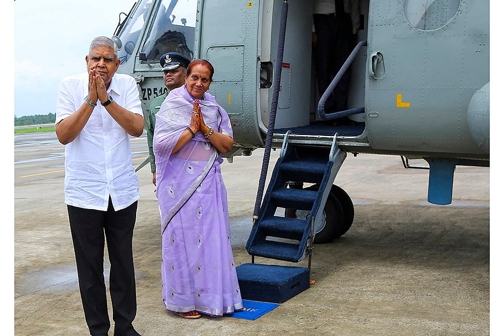 VP Dhankhar unable to visit Guruvayur temple due to bad weather