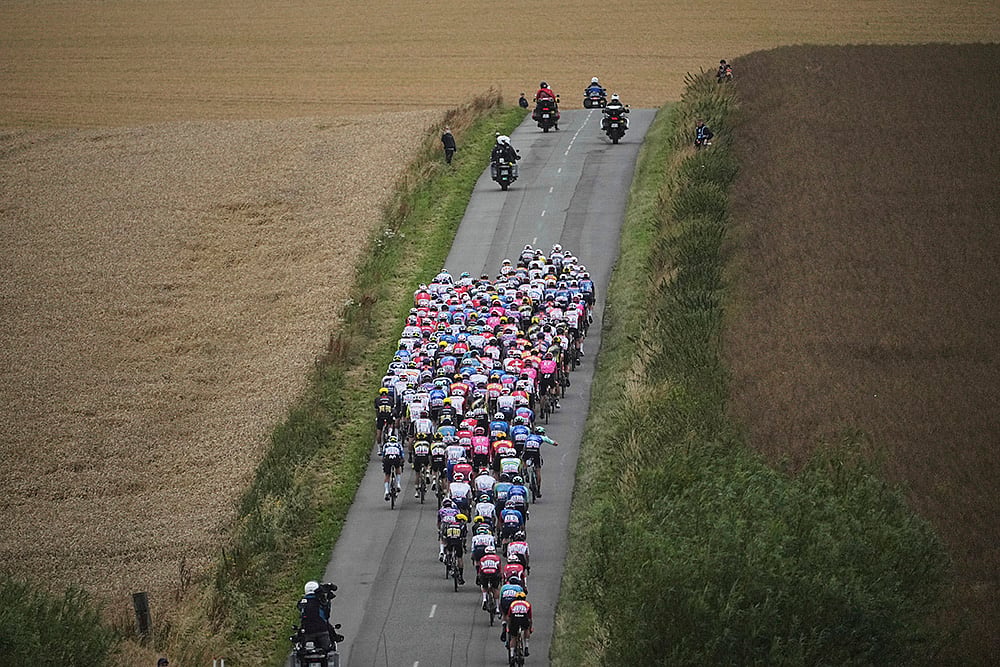 Second stage of the Tour de France cycling race 2025:  