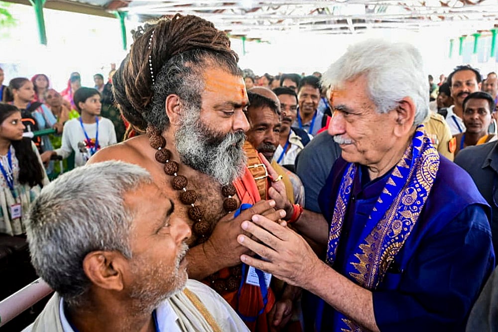 Amarnath Yatra 2025: Manoj Sinha at Nunwan base camp
