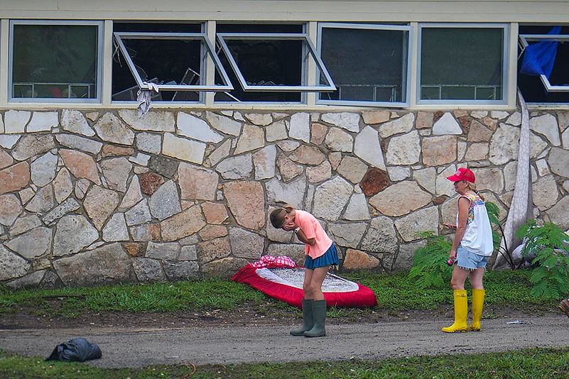 Texas Floods Extreme Weather, sleeping quarters at Camp Mystic