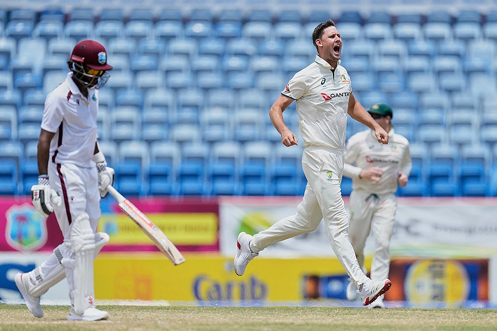Australias Tour of West Indies; WI Vs AUS 2nd Test Cricket match Day 4 photos_Beau Webster