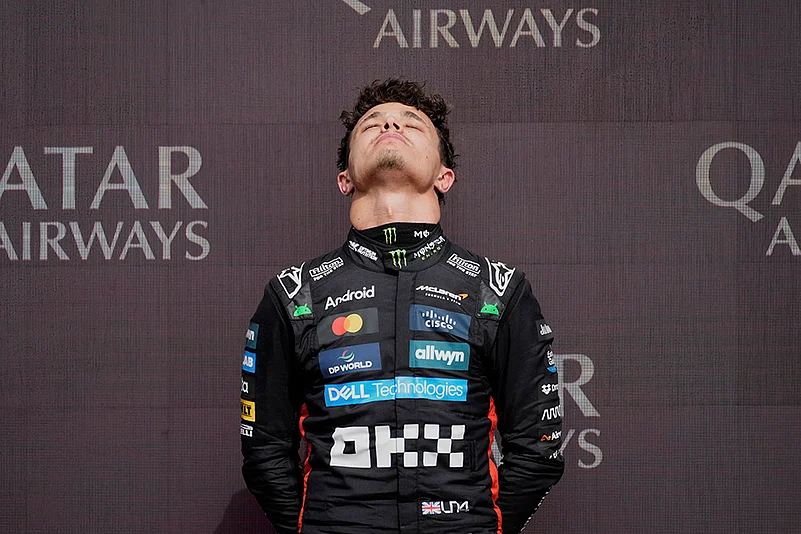 British Formula One Grand Prix race 2025 in Silverstone circuit_McLaren driver Lando Norris