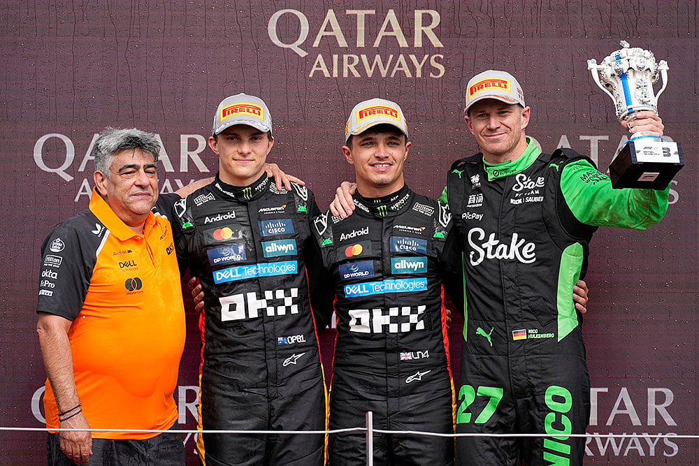 British Formula One Grand Prix race 2025 in Silverstone circuit_Lando Norris of Britain