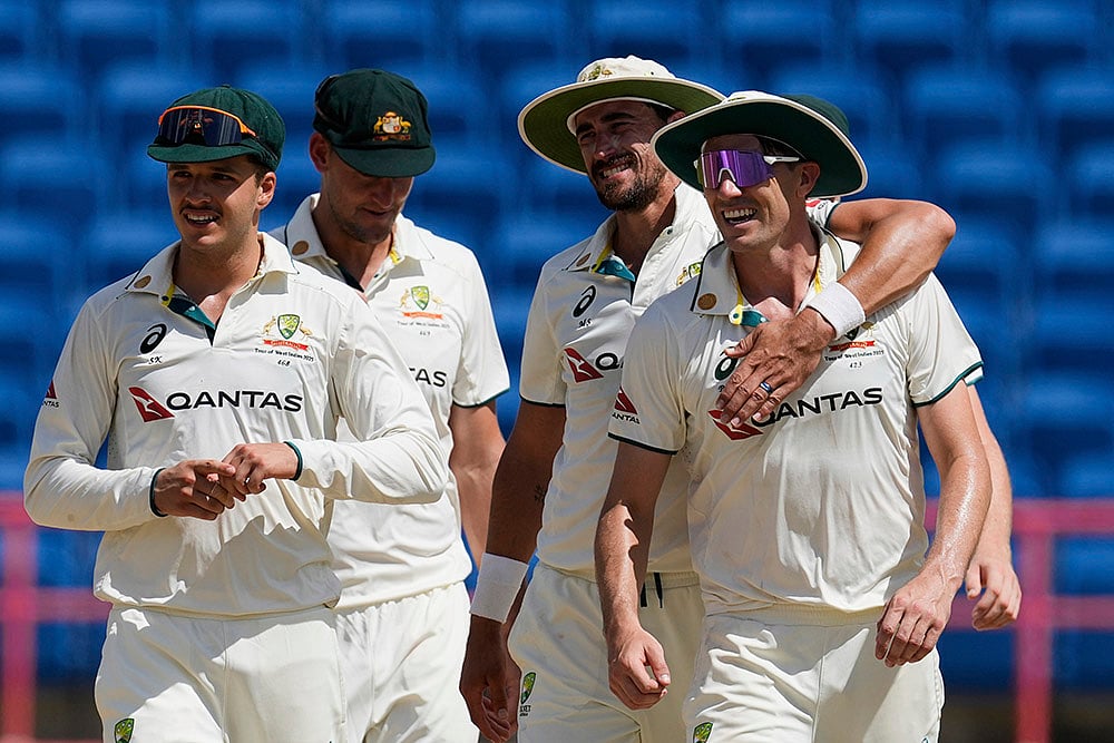 | Photo: AP/Ricardo Mazalan : West Indies Vs Australia, 2nd Test Day 4