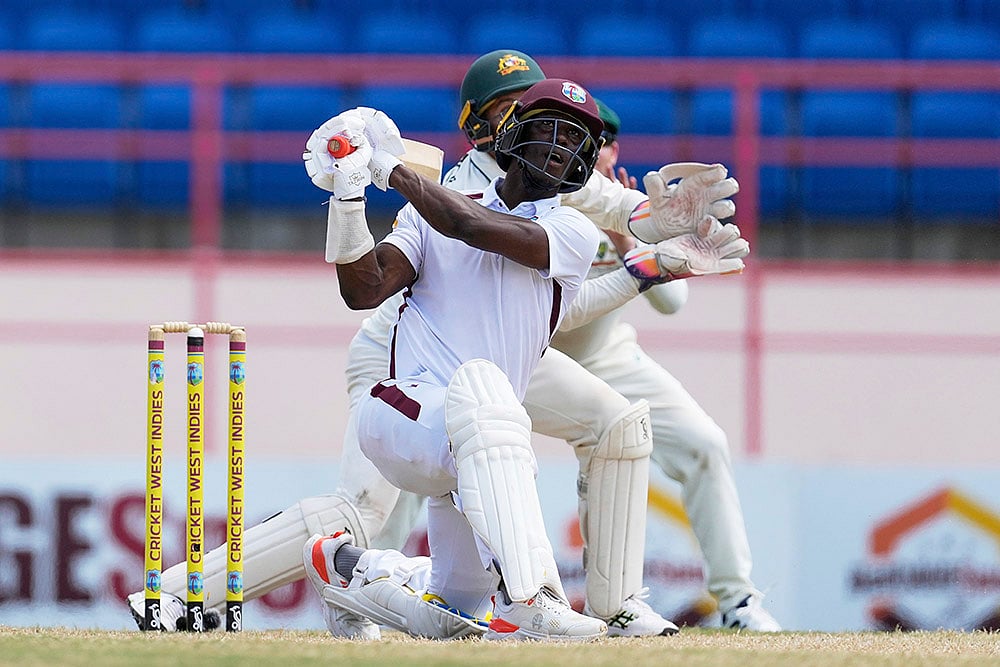 Australias Tour of West Indies; WI Vs AUS 2nd Test Cricket match Day 4 photos_Shamar Joseph