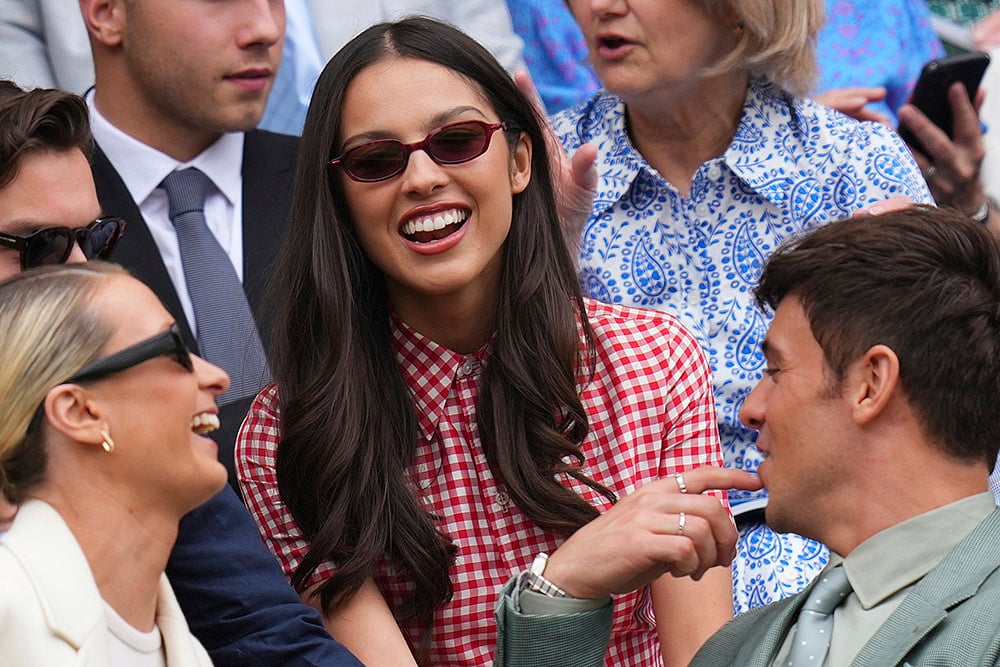 Celebrities attend 2025 Wimbledon Tennis Championships in London_Singer Olivia Rodrigo