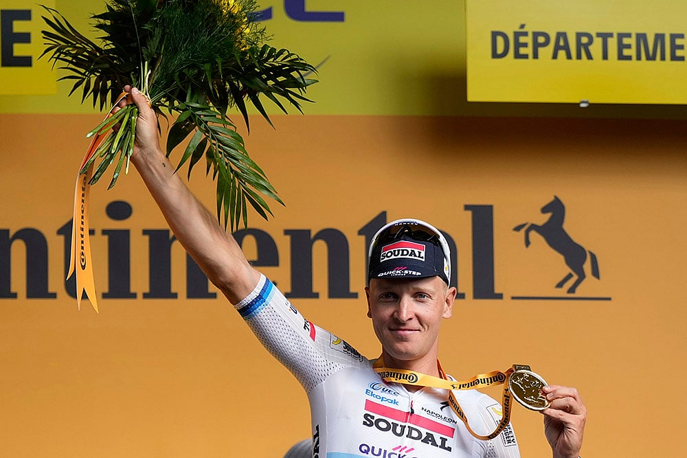 Third stage of the Tour de France 2025 cycling race photos_Belgiums Tim Merlier