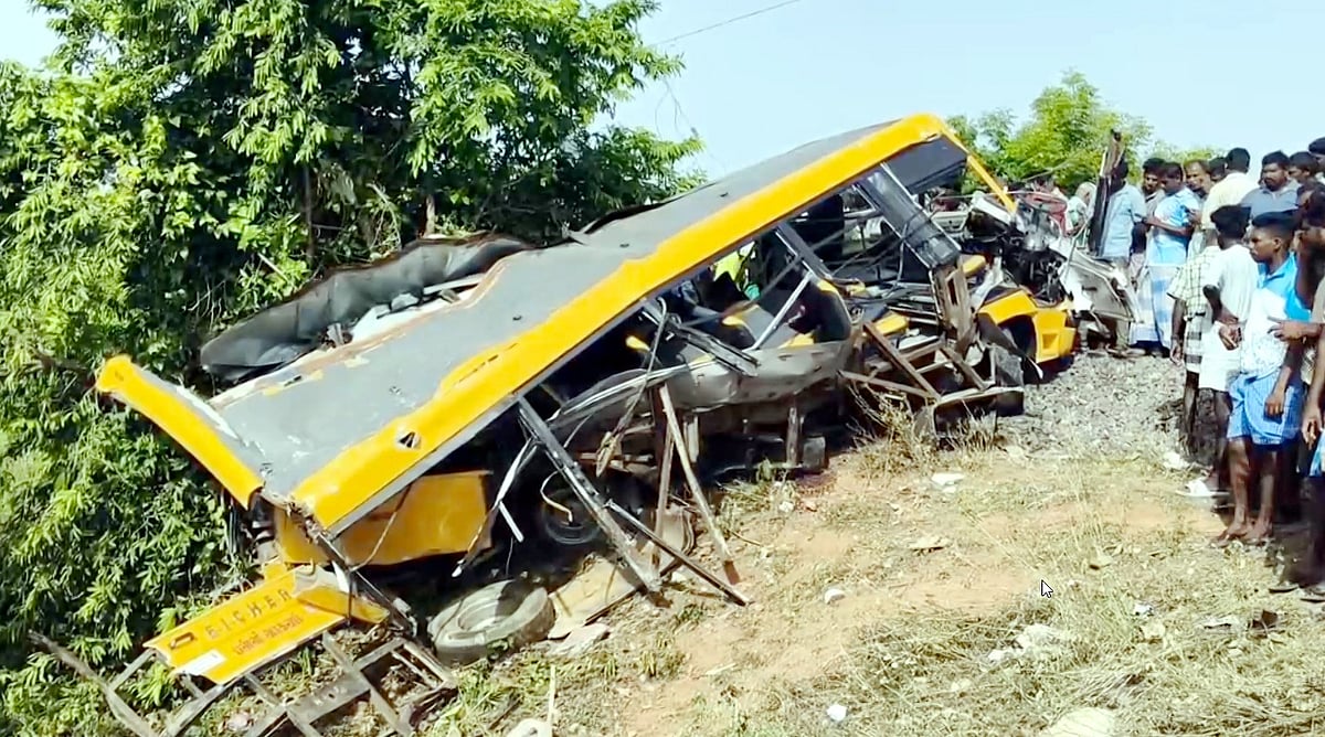 PTI : Three School Children Died After Train-School Van Collision In Tamil Nadu on July 8, 2025