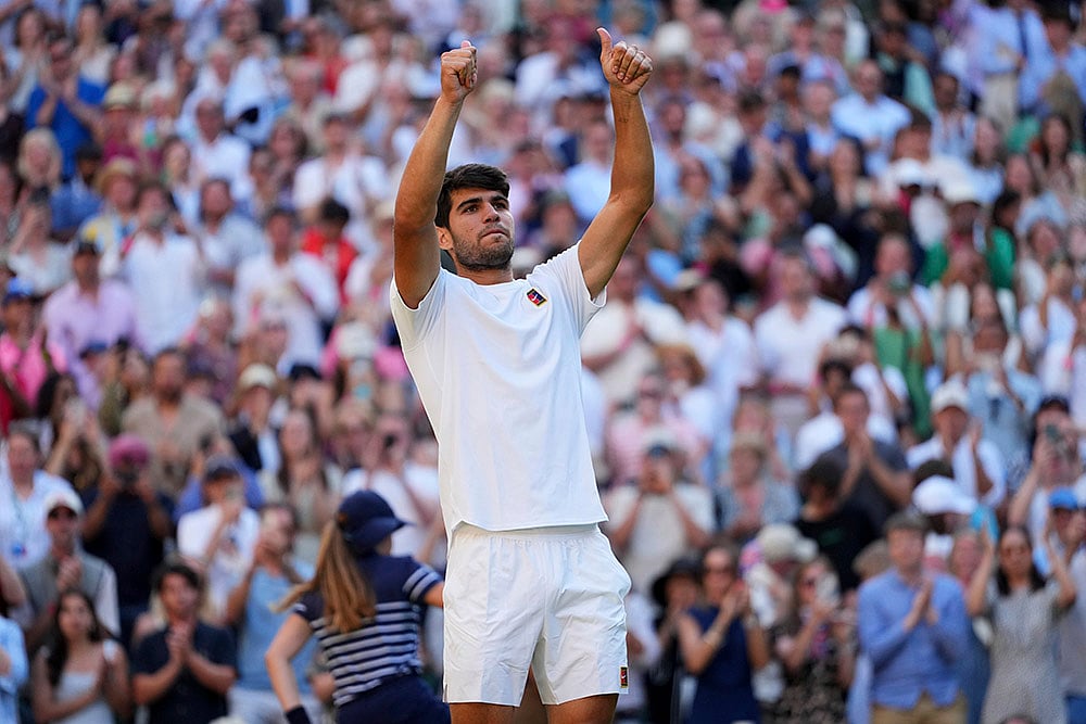 | Photo: AP/Kirsty Wigglesworth : Wimbledon 2025 Quarterfinal: Carlos Alcaraz Vs Cameron Norrie
