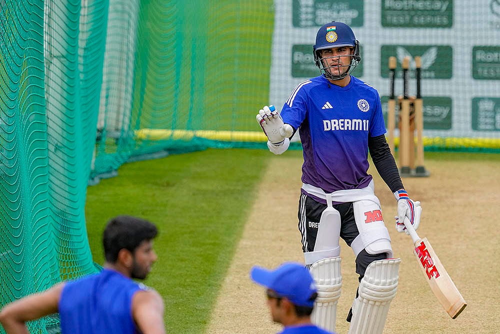 India vs England 3rd Test, Team Indias training session in Lords cricket ground_Shubman Gill