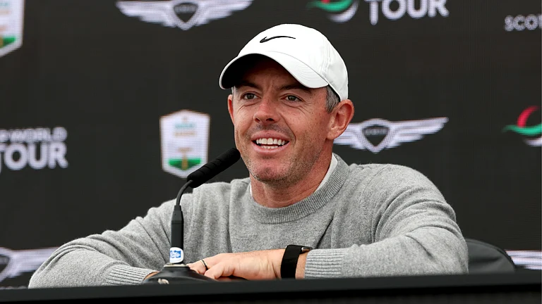Rory McIlroy at the Scottish Open - null