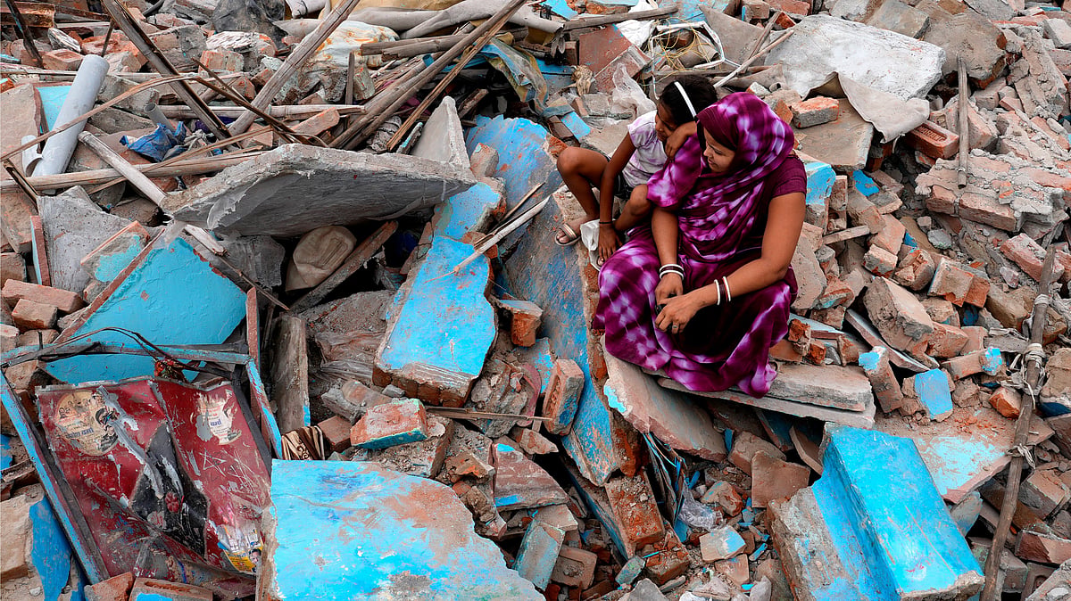 SURESH K PANDEY : Demolition at Ashok Vihar |