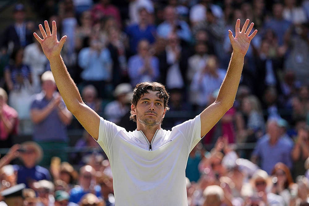 Britain tennis Wimbledon 2025 quarterfinal match Taylor Fritz Vs Karen Khachanov in London_4