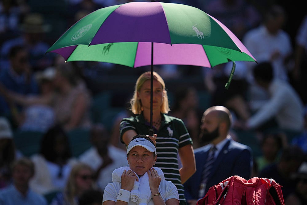 Britain Wimbledon Tennis: Amanda Anisimova vs Anastasia Pavlyuchenkova