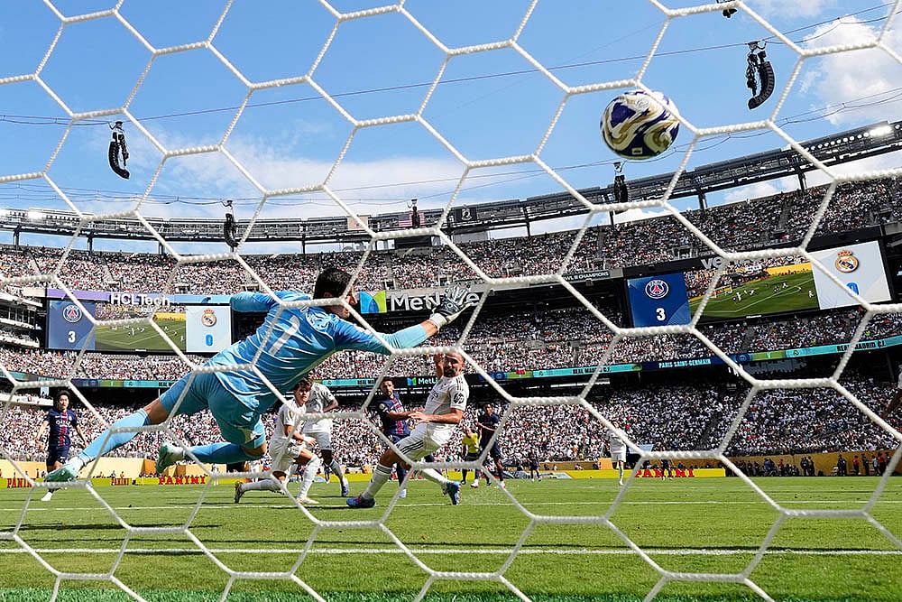 Fifa Club World Cup semifinal soccer match PSG vs Real Madrid in New Jersey_Goncalo Ramos