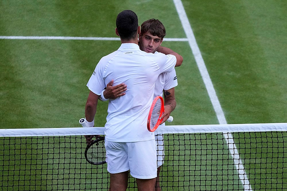 Wimbledon Tennis 2025 Quarter-Final Novak Djokovic vs Flavio Cobolli photos_4