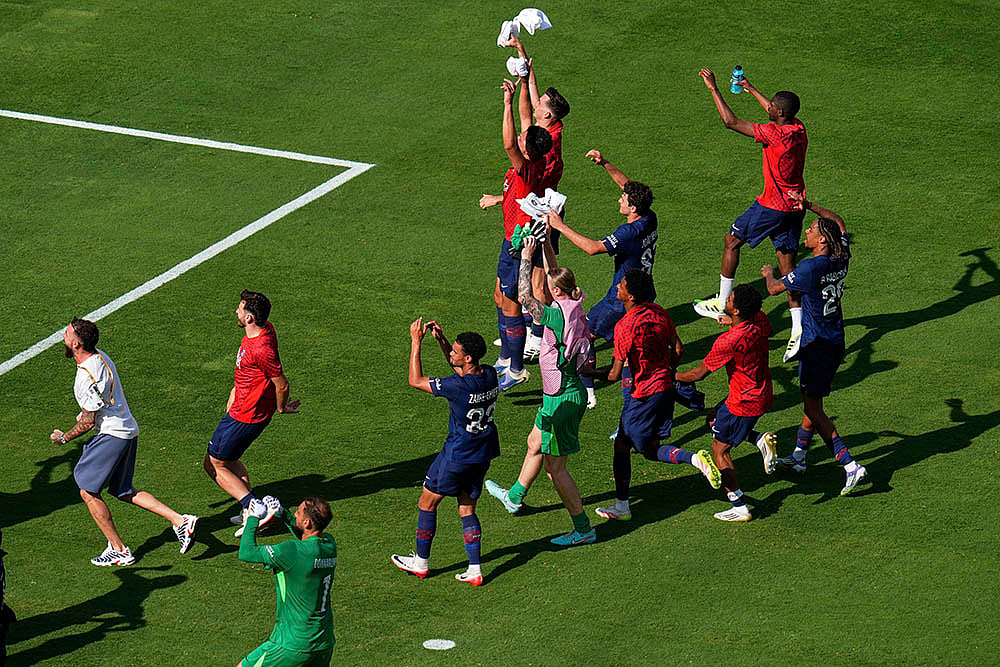 Fifa Club World Cup semifinal soccer match PSG vs Real Madrid in New Jersey 