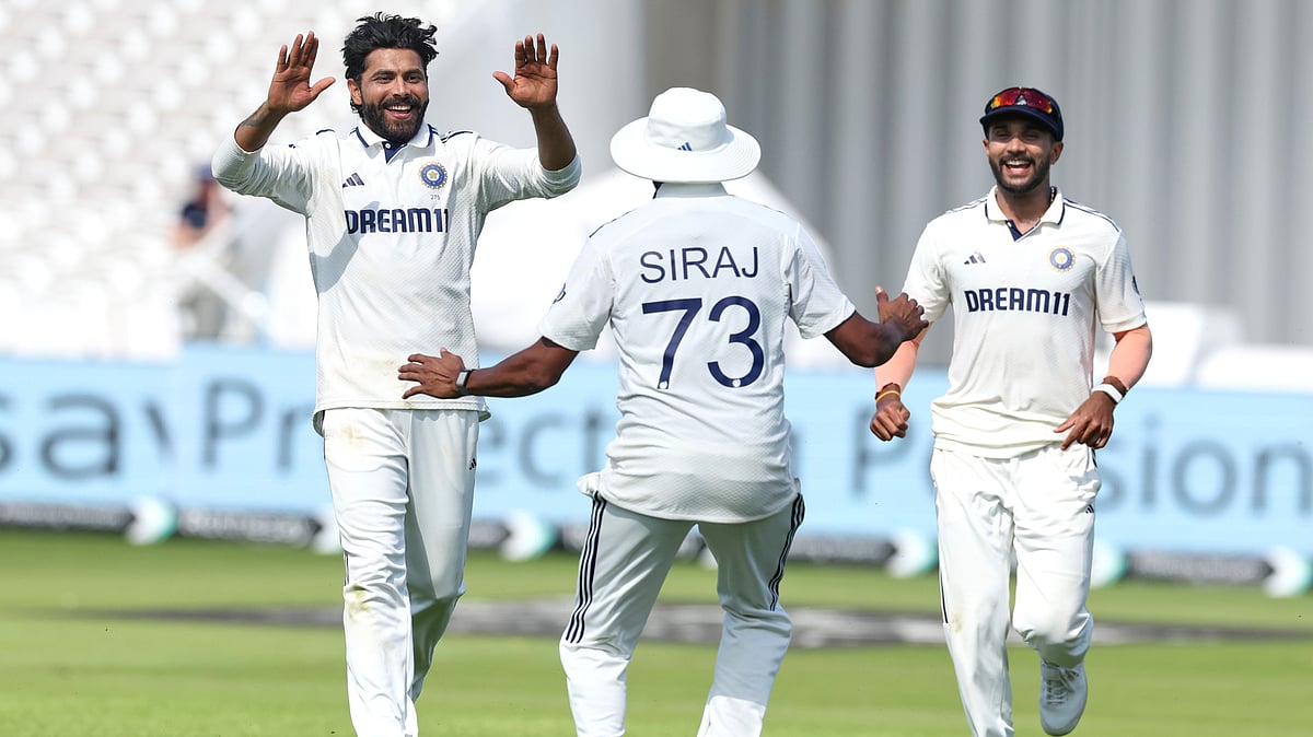 | Photo: AP/Richard Pelham : India Vs England 3rd Test: Indian players celebrate the dismissal of England's Ollie Pope 