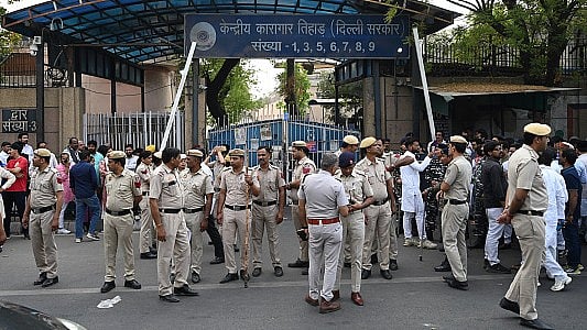 gettyiage : Tihar Jail: Families of J&K Political Prisoners Decry Delay In Trials 