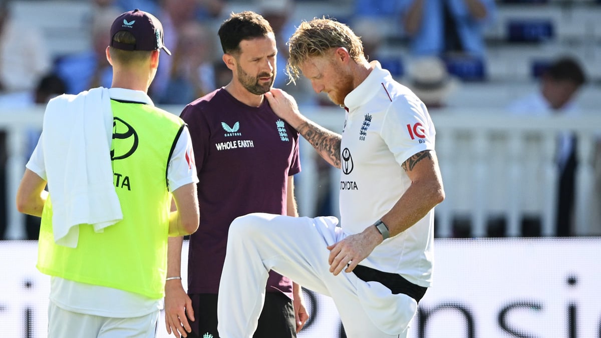 Ben Stokes suffered an injury