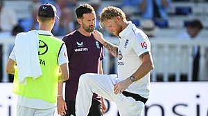Ben Stokes suffered an injury