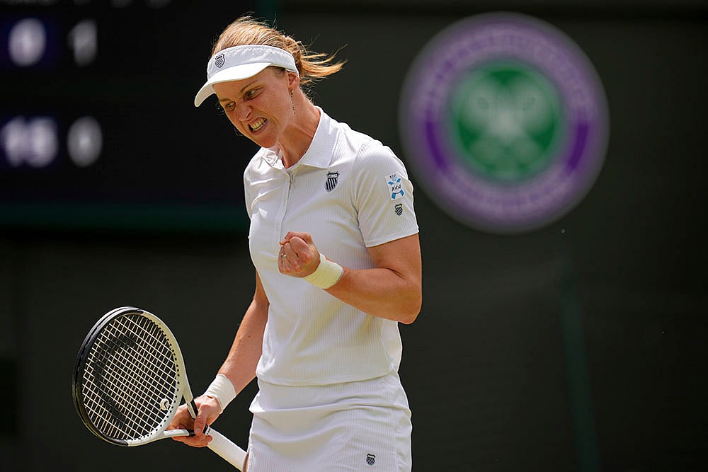 Wimbledon Tennis 2025 Quarter-Final Iga Swiatek vs Liudmila Samsonova photos_8