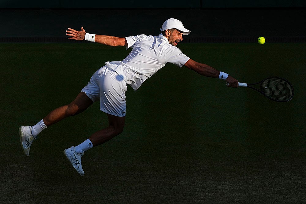 Wimbledon Tennis 2025 Quarter-Final Novak Djokovic vs Flavio Cobolli photos_7