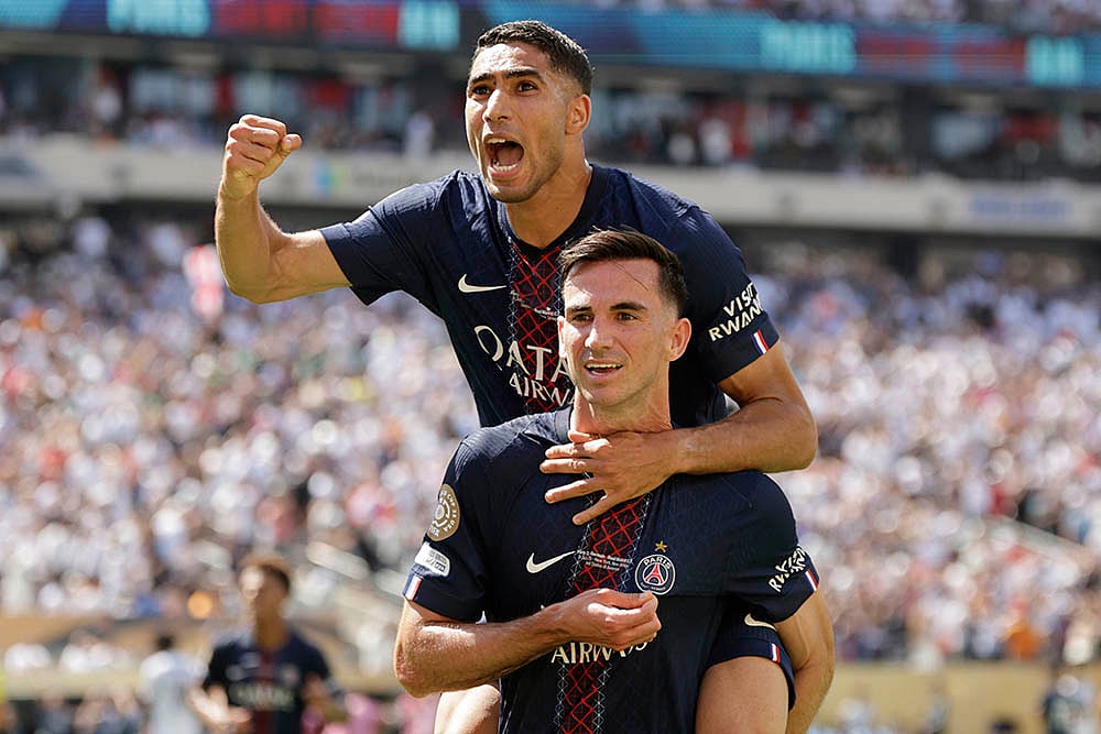 Fifa Club World Cup semifinal soccer match PSG vs Real Madrid in New Jersey_Fabian Ruiz