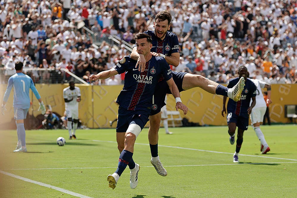 Fifa Club World Cup semifinal soccer match PSG vs Real Madrid in New Jersey_Fabian Ruiz
