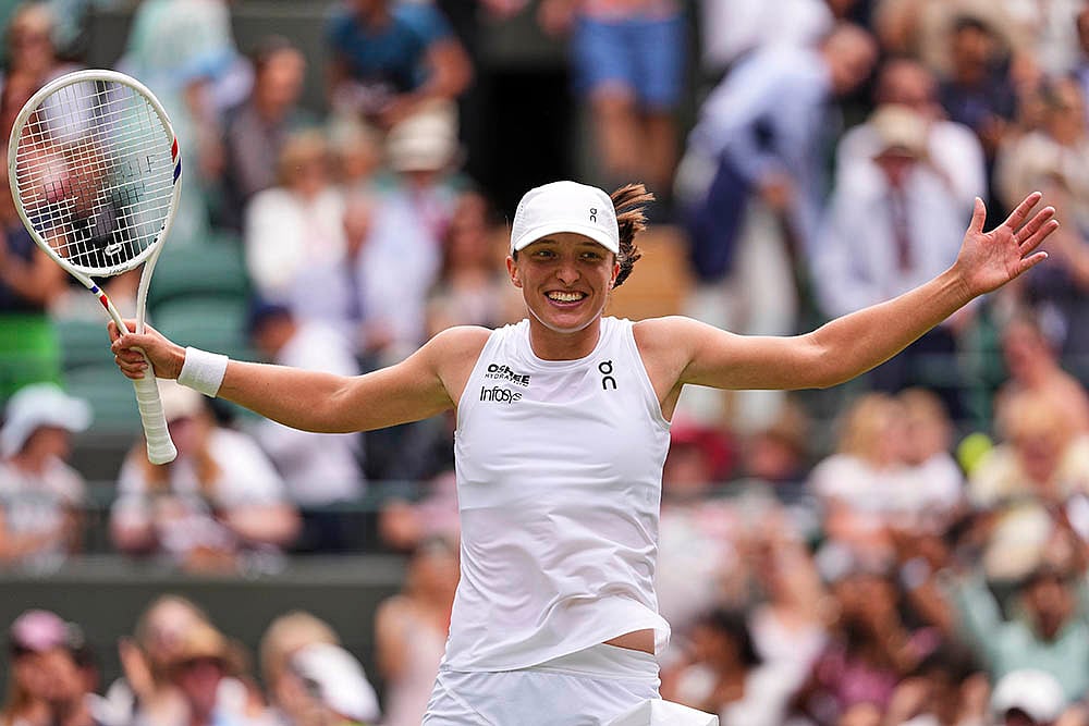 Wimbledon Tennis 2025 Quarter-Final Iga Swiatek vs Liudmila Samsonova photos_2