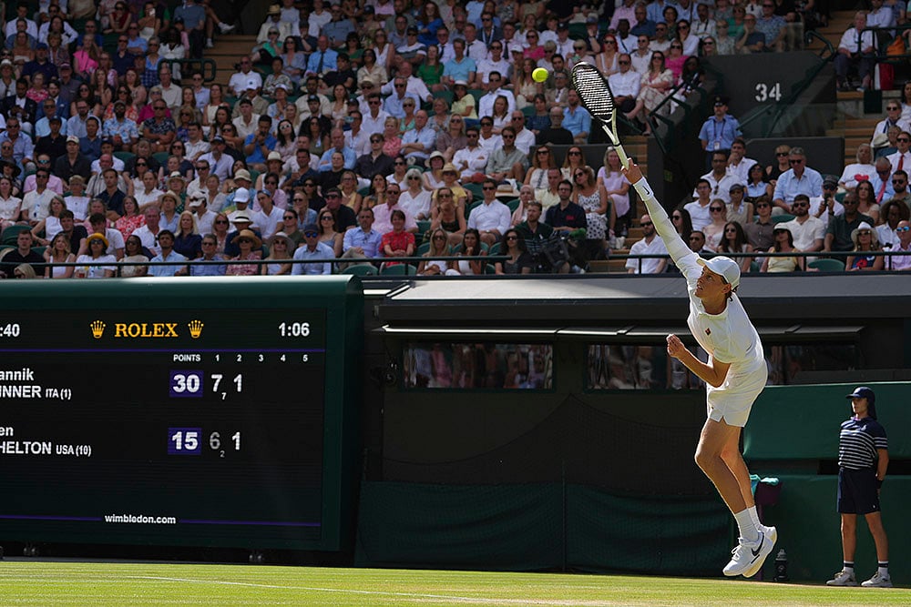 Wimbledon Tennis 2025 Quarter-Final Jannik Sinner vs Ben Shelton photos_8