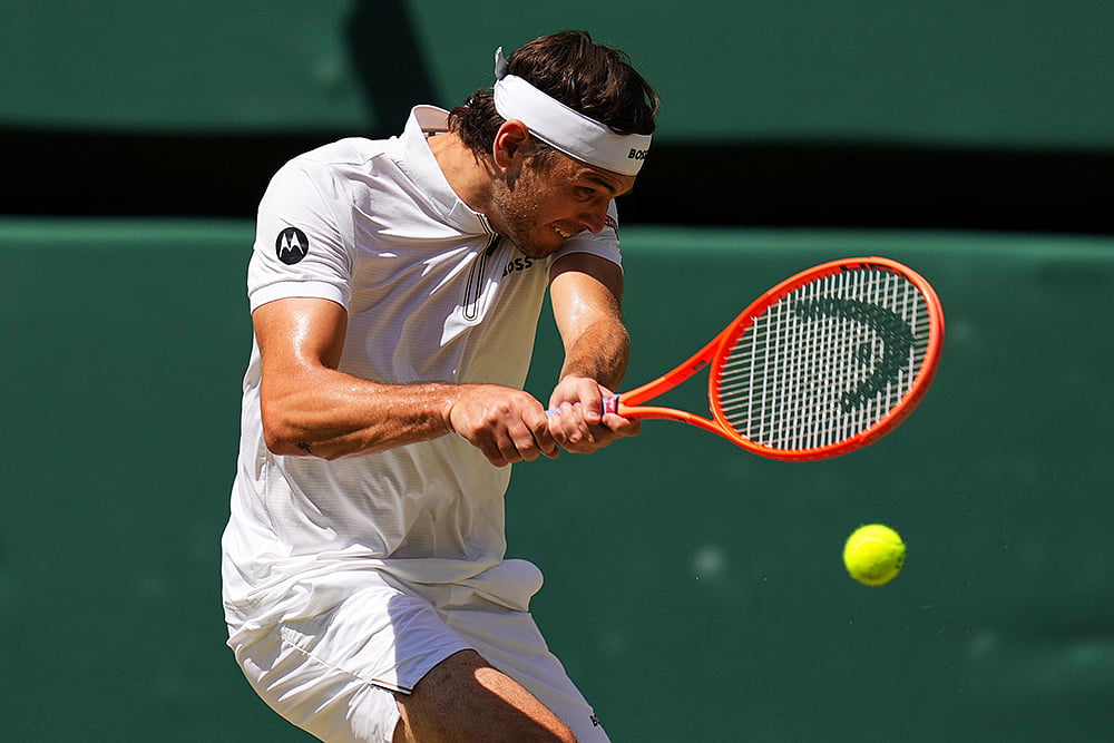 Wimbledon Tennis 2025 mens semifinal match Carlos Alcaraz Vs Taylor Fritz_ 3