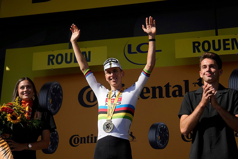 Tour de France cycling race 2025 Fourth stage photos_Tadej Pogacar