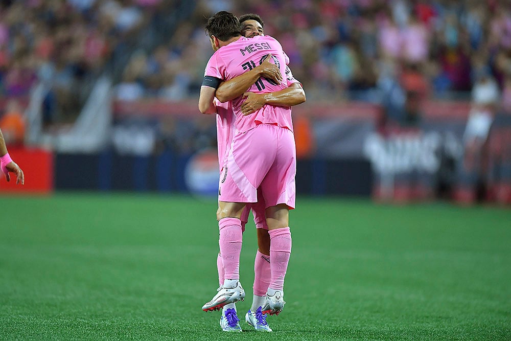 MLS soccer match Inter Miami vs New England Revolution Photos_Jordi Alba