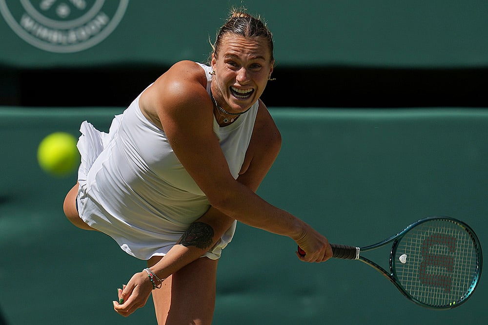 Aryna Sabalenka vs Amanda Anisimova WTA Wimbledon 2025 Semi-Final Photos_6