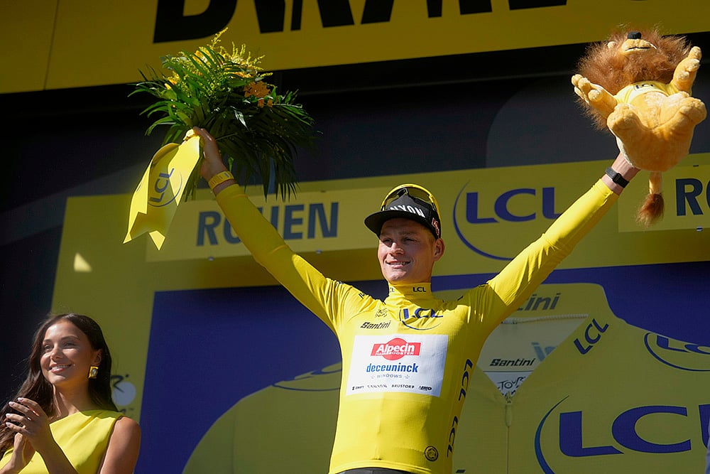 Tour de France cycling race 2025 Fourth stage photos_Mathieu van der Poel 