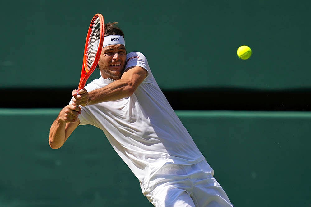Wimbledon Tennis 2025 mens semifinal match Carlos Alcaraz Vs Taylor Fritz_ 7