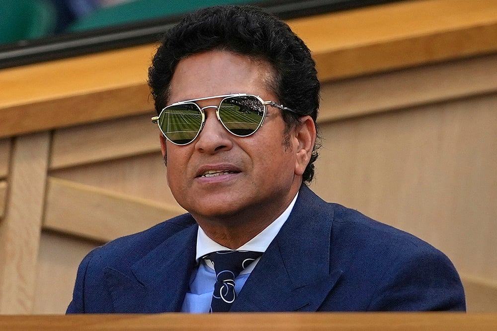 Wimbledon Tennis 2025 mens semifinal match Carlos Alcaraz Vs Taylor Fritz_  Sachin Tendulkar