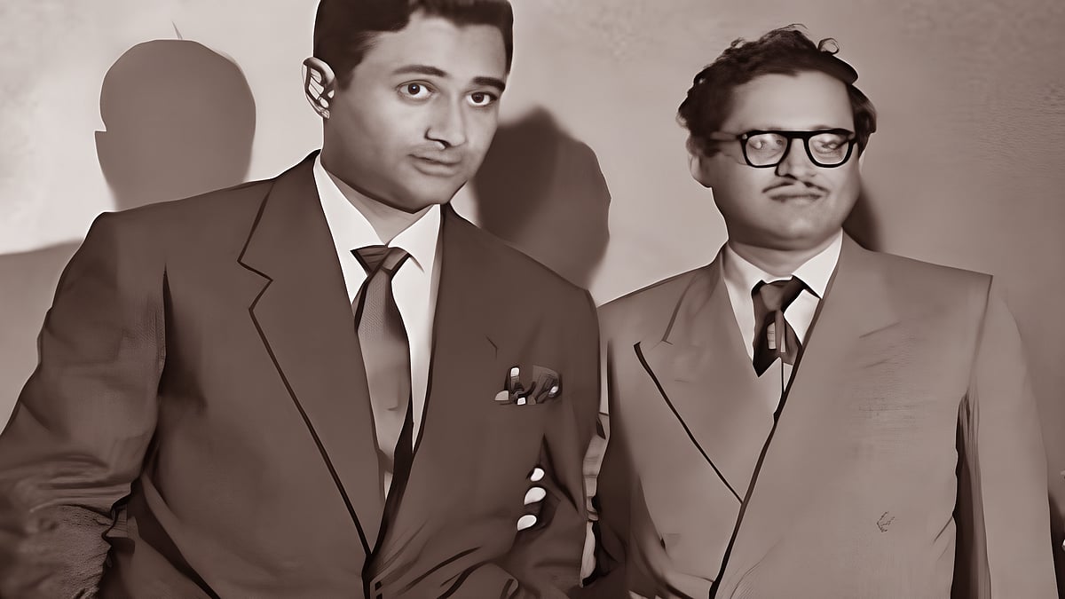 Photo illustration by Saahil : Though Anand and Dutt were as unlike as chalk and cheese, they became good friends, sharing similar ambitions