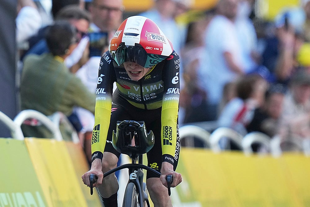 Tour de France cycling race 2025 Fifth stage photos_Jonas Vingegaard 