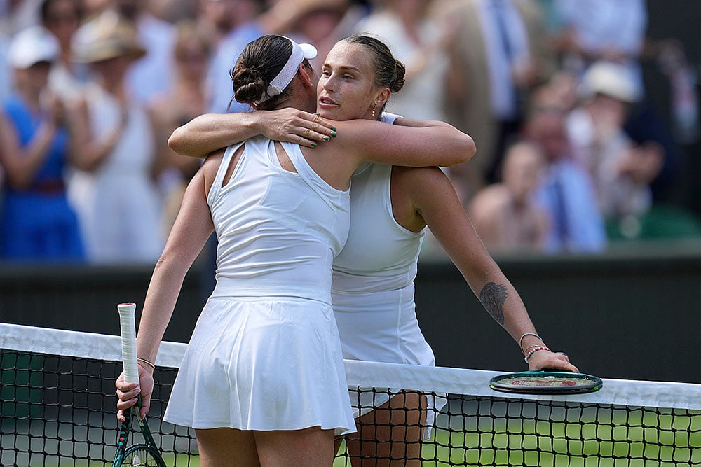 Aryna Sabalenka vs Amanda Anisimova WTA Wimbledon 2025 Semi-Final Photos_2