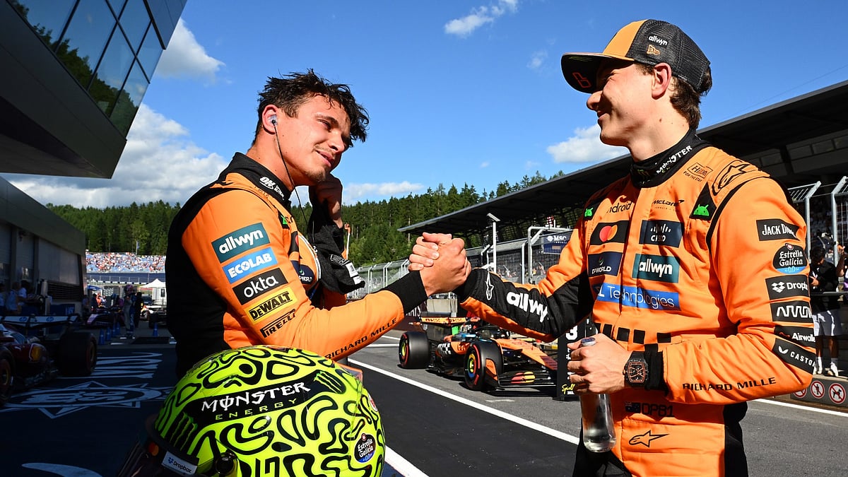 McLaren's Lando Norris and Oscar Piastri