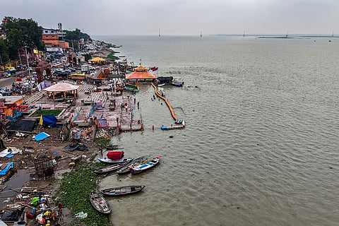 Rise in water level of Ganga river